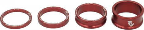 Kit distanziali per cuffie di precisione Wolf Tooth (x4) Rosso