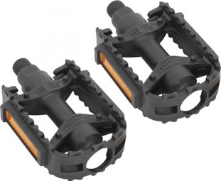 Pair of Massi M613 Black Plastic Pedals