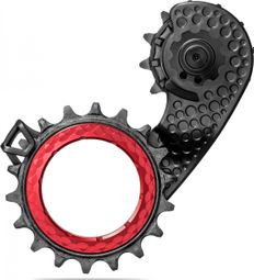 Massetto a gabbia cava AbsoluteBlack per Shimano Ultegra 8150 12 S Rosso