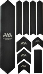 Kit Protection de Cadre ALL MOUNTAIN STYLE Honey Comb XL 10 pcs - Noir