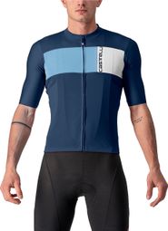 Castelli Prologo 7 Kurzarmtrikot Blau/Weiß