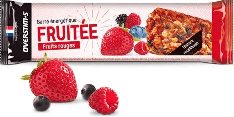 Barre énergétique fruitée Overstims Fruits rouges - 32g