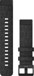 Pulsera de nylon QuickFit de 20 mm de Garmin Heathered Black