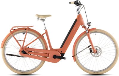 Cube Aruba Hybrid 600 – Elektro-Citybike mit leichtem Einstieg, Shimano Nexus 5S, 600 Wh, 700 mm, Papaya-Orange, 2026