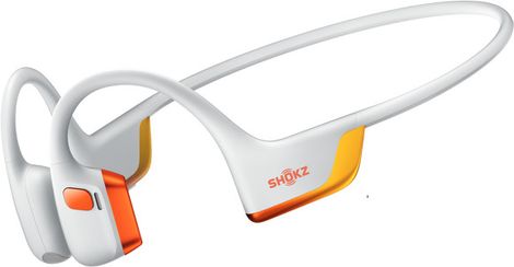 Casque à conduction osseuse Shokz OpenRun Pro 2 USB-C Blanc/Orange Edition Kipchoge