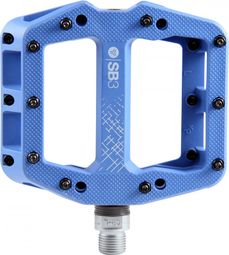 Pair of SB3 Kroma Composite Blue Flat Pedals