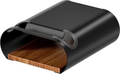 Support mural design pour vélo BikeFlow – Acier et bois – Jusqu’à 25 kg – Rangement gain de place - noir