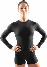 T-shirt fitness manches longues femme Sleek Noir