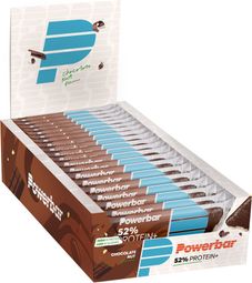 Boîte Protein Plus Bar 52% (20x50g) - Powerbar - Chocolat Noisette - Barres Protéinées