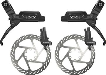 Paio di Freni SRAM Level con Disco 160 mm Nero 