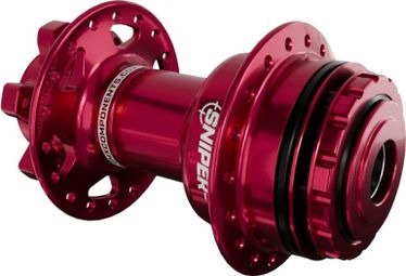 Moyeu Arrière SD-X Sniper Evo Air HSX 15mm 28H Rouge