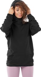 Sweat à capuche fitness femme Black Square-W Noir