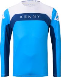 Kenny Elite Jersey met lange mouwen voor kinderen Blauw/Wit