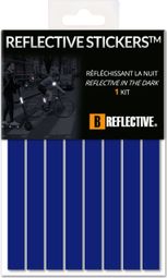 B REFLECTIVE 3M® LINES  Kit de Bandes Réfléchissantes  Multi Support : Vélo  Gyroroue et autres EDPM  3M Technology™  1x15cm  Bleu foncé