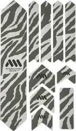 ALL MOUNTAIN STYLE XL Frame Guard Kit - 10 pcs - Zebra