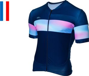 LeBram Agnès Short Sleeved Jersey Sunset Navy