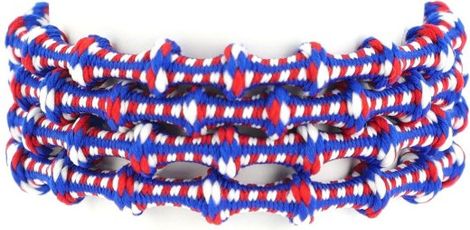 Paire de lacets Running Xtenex Original 75cm Bleu/Blanc/Rouge