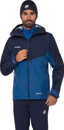 Chaqueta impermeable Mammut Crater IV Hooded azul para hombre