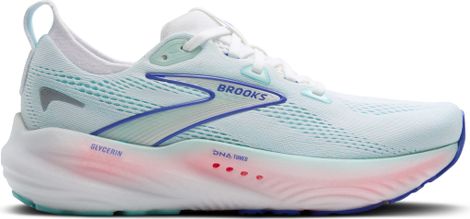 Brooks Glycerin 22 Scarpe da corsa da donna Bianco/Blu/Rosa
