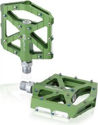 XLC PD-M12 Green Flat Pedal Pair