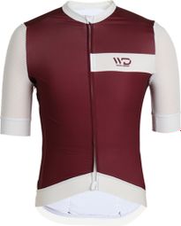 Maillot de cyclisme homme DRAFT bordeaux/blanc