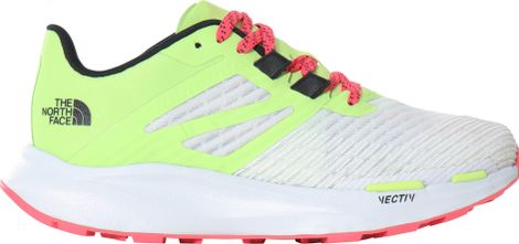 Chaussures Running The North Face Vectiv Eminus Blanc Jaune Rose Femme