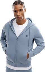Sweat à capuche fitness zippé homme Surpass Bleu