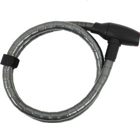 Massi Buffalo Spiral Cable Lock 18x1200mm Grey