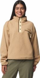 Polaire Courte Columbia Helvetia II Half Snap Beige Femme