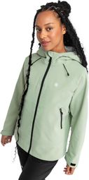 Veste randonnée hardshell femme Lac Léman Vert