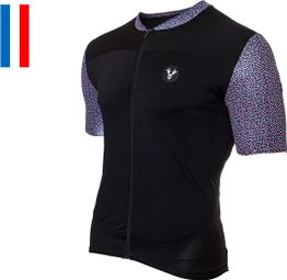 Maillot Manches Courtes LeBram Aspin Noir Bleu Rose