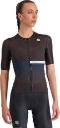 Sportful Bomber Women's Jersey met korte mouwen Zwart/Wit