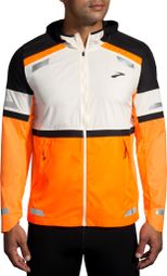 Veste réfléchissante Brooks Run Visible 2.0 Blanc/Orange Homme