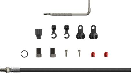 Kit Durite Hydraulique Sram Sertie Filetée 2000mm Noir