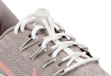 Lacets élastiques pour le running - silicone - blanc