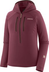 Polaire Patagonia R1 Ultralight Hoody Violet Femme