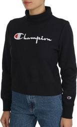 Sweat noir femme Champion Turtle Neck