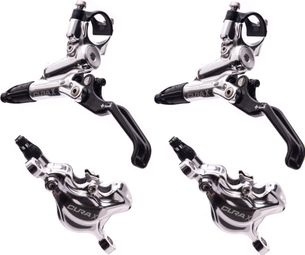 Formula Cura X Carbon Brake Pair (without disc) Silver