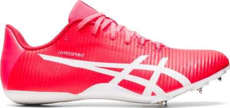 Asics Hypersprint 8 Red White Unisex Track & Field Shoes