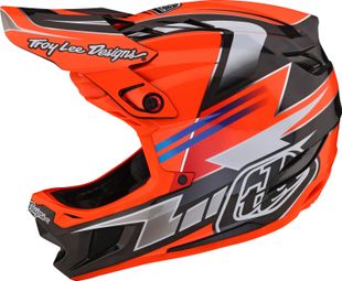 Casco integral Troy Lee Designs D4 Carbon Mips Red
