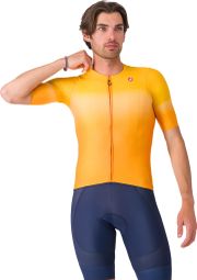 Maillot Manches Courtes Castelli UPF Orange Homme