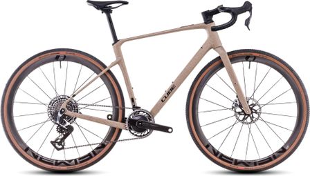 Cube Nuroad C:62 SLT Gravel Bike Sram Red XPLR AXS 13S 700 mm Mineral Grit Beige 2025