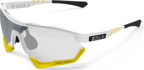 Scicon Sports Aerotech Regular Photochromic Lunettes De Soleil De Performance Sportive (Miroir Argenté Scnxt Photocromique/Luminosité Blanche)