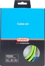 Câbles de Transmission Elvedes Basic Cable Kit Vert