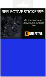 B REFLECTIVE 3M® COLORS™  Feuille Autocollants Rétro-Réfléchissants à découper  Multi Support : Vélo  Trottinettes  Tous types de Casques  3M Technology  20x30 cm  bleu