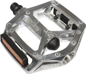 PEDALE BMX NEWTON ALU ARGENT 9-16  ROULEMENT DU (PAIRE SUR CARTE)