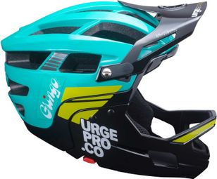 Casco Urge Gringo de la Pampa con mentoniera rimovibile blu nero