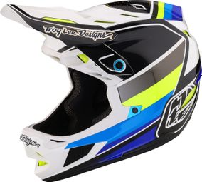 Troy Lee Designs D4 Composite Mips Full Face Helm Wit / Blauw