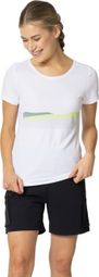 Camiseta de manga corta para mujer Odlo F-Dry Ridgeline Blanco