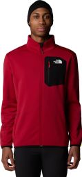 The North Face Crest Full Zip Polare Rosso